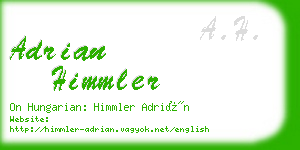 adrian himmler business card